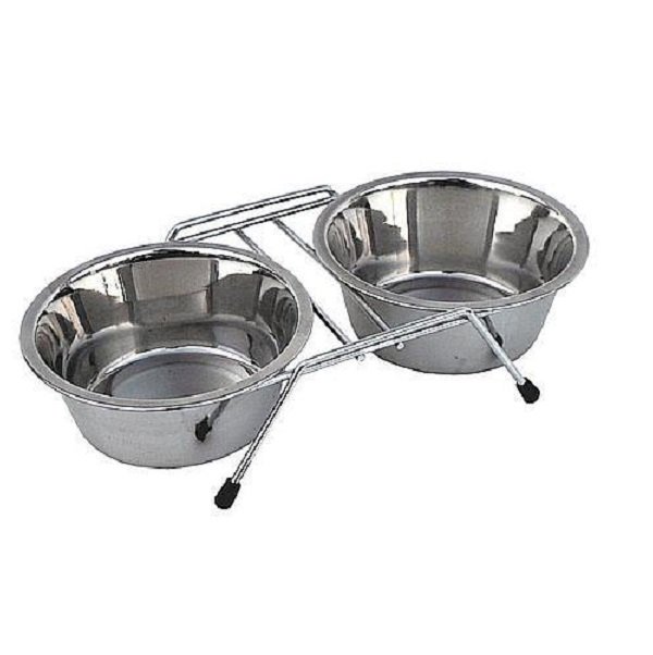 DOBLE COMEDERO SOPORTE 0,90 l