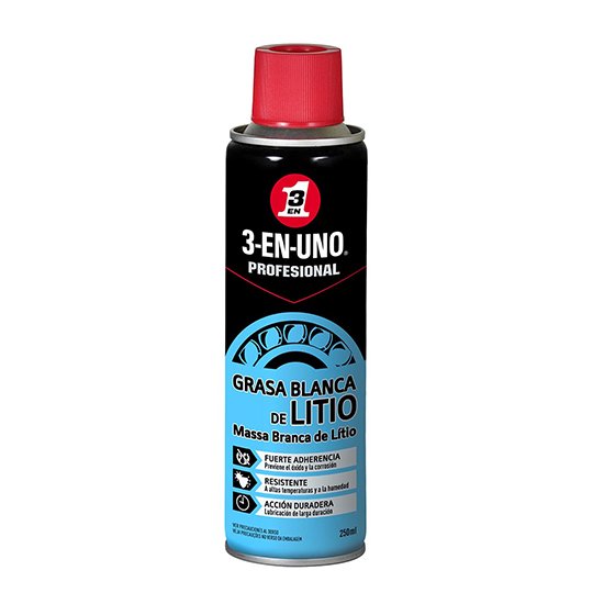 GRASA BLANCA DE LITIO "3 EN 1" 250 ML